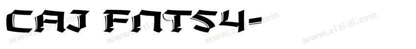 CAJ FNT54字体转换